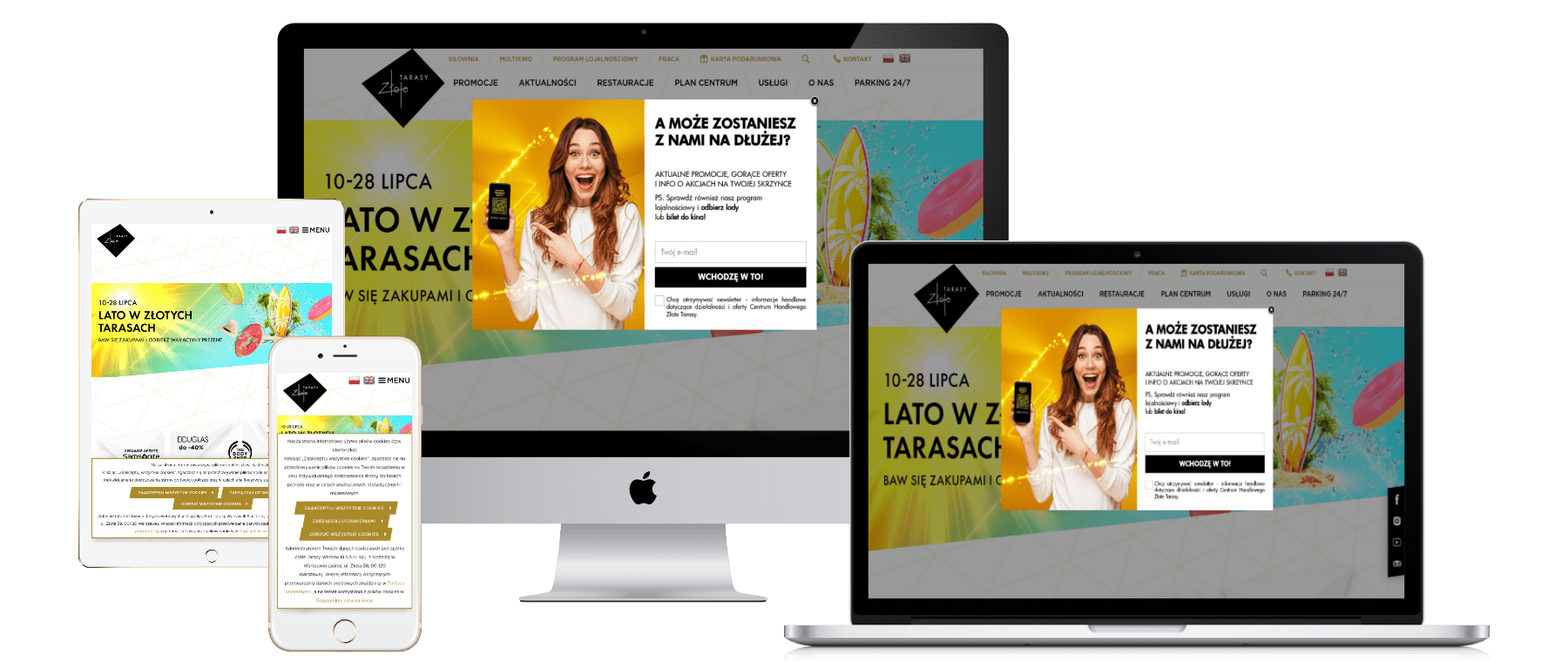 Serwis internetowy – Złote Tarasy