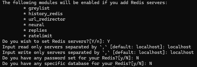 Konfiguracja Redis dla RSPAMD